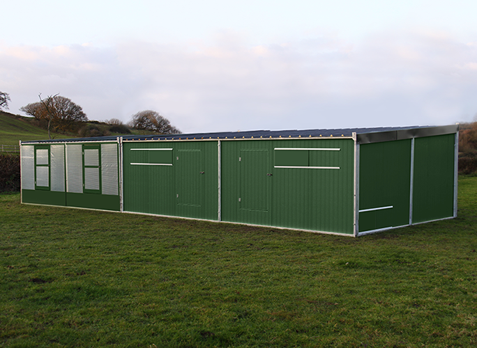Night shelters for metal sheds range